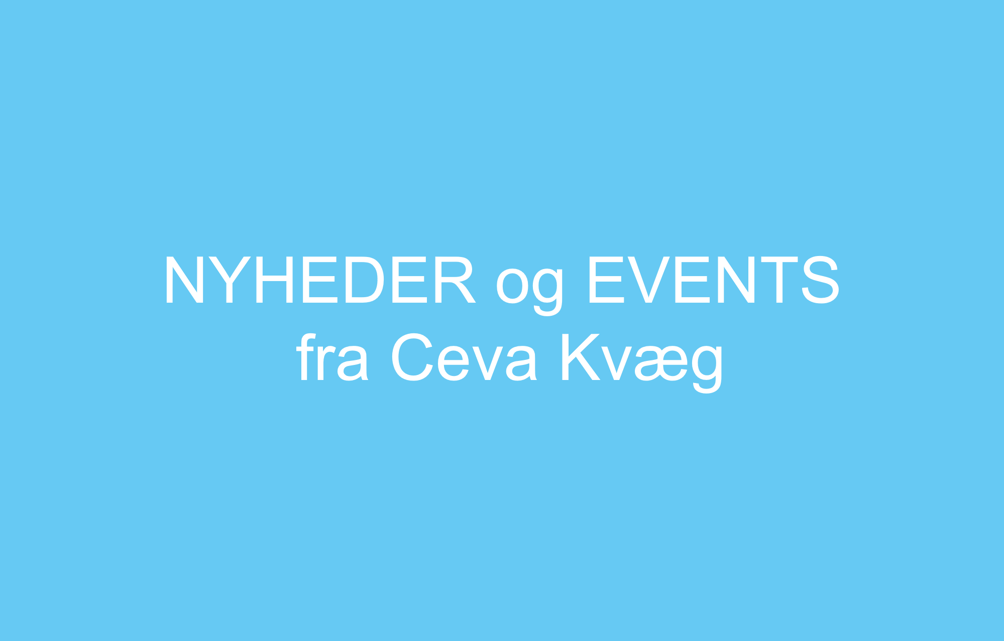 Nyheder og events fra Ceva Kvæg