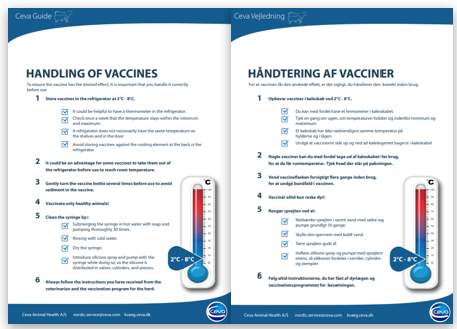 Vejledning til håndtering af vacciner for den ønskede effekt_Ceva